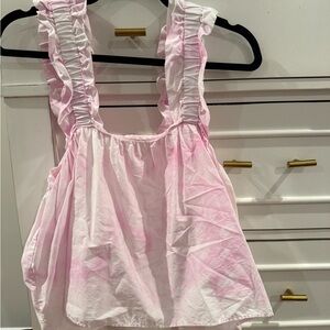 Zara Light Pink Gathered Blouse